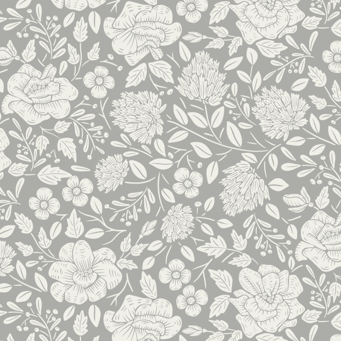 Transform your space with the detailed illustrated florals of our Dream Garden Peel and Stick Removable Wallpaper.
