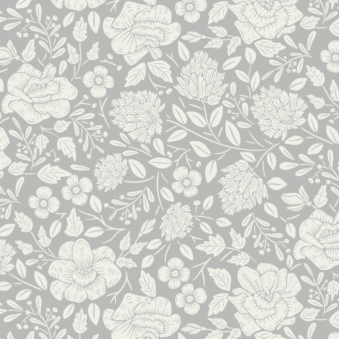 Transform your space with the detailed illustrated florals of our Dream Garden Peel and Stick Removable Wallpaper.