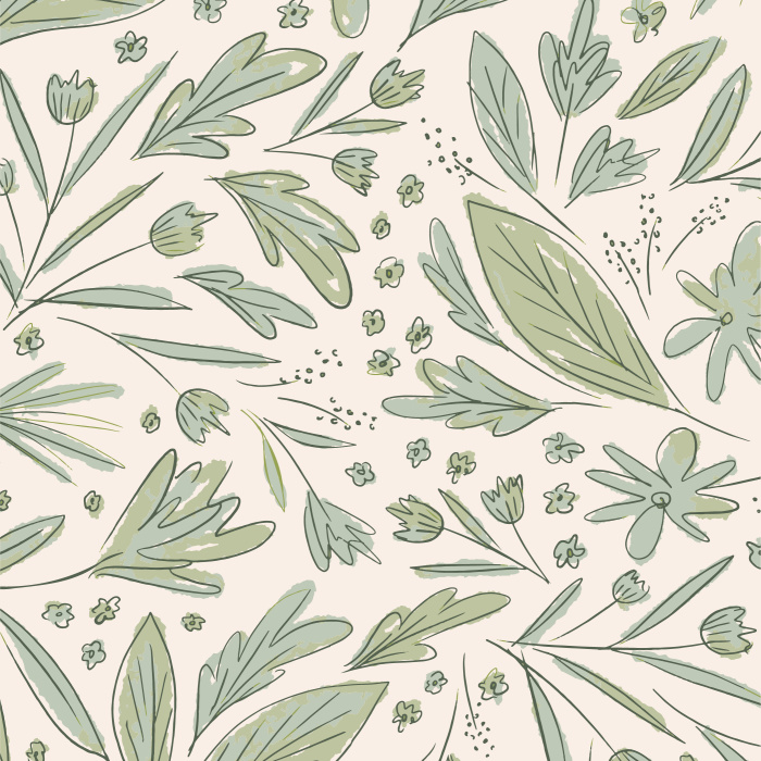 Create the perfect greenery touch to any wall with our Sketchy Leaves Peel and Stick Wallpaper.