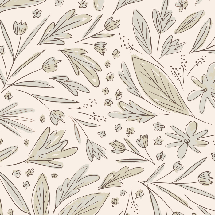 Create the perfect greenery touch to any wall with our Sketchy Leaves Peel and Stick Wallpaper.