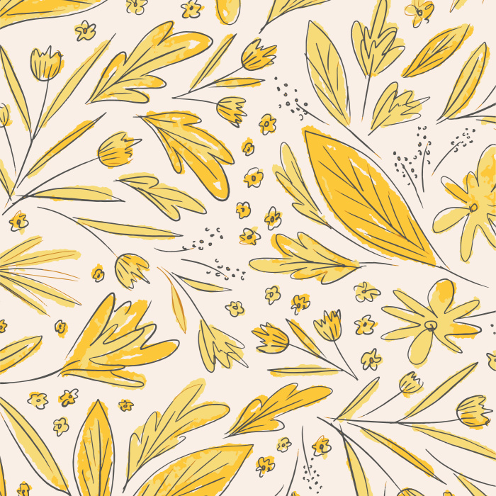 Create the perfect greenery touch to any wall with our Sketchy Leaves Peel and Stick Wallpaper.