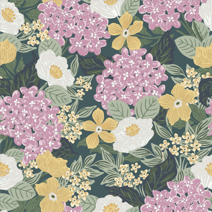Turn your space into the garden scape of your dreams with our Fresh Summer Flowers Peel and Stick Wallpaper.