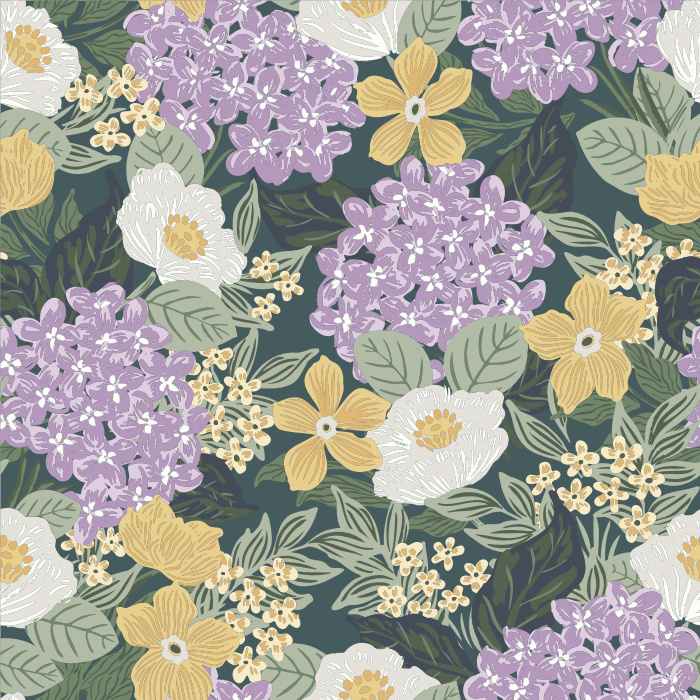 Turn your space into the garden scape of your dreams with our Fresh Summer Flowers Peel and Stick Wallpaper.