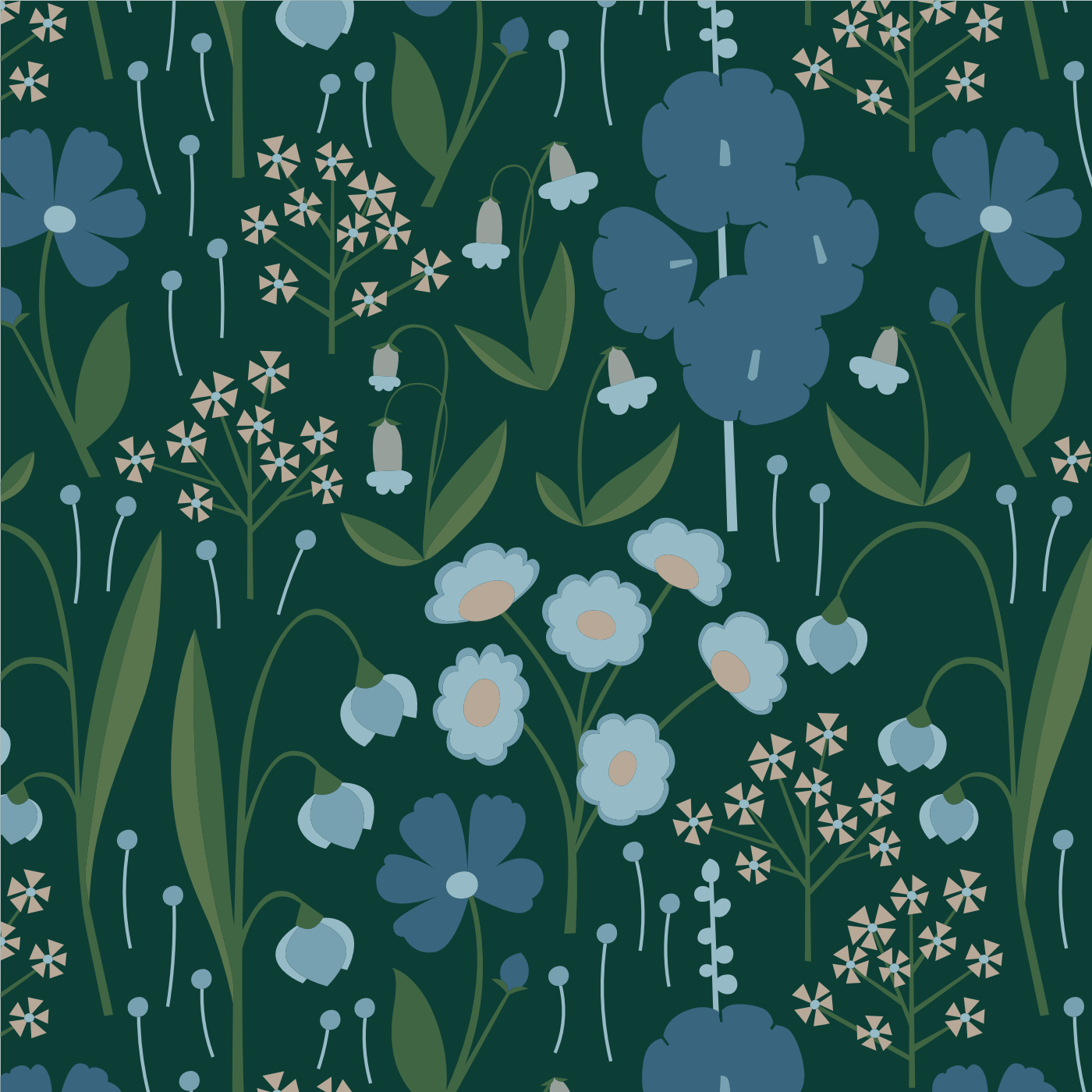 Wildflower Meadow Wallpaper