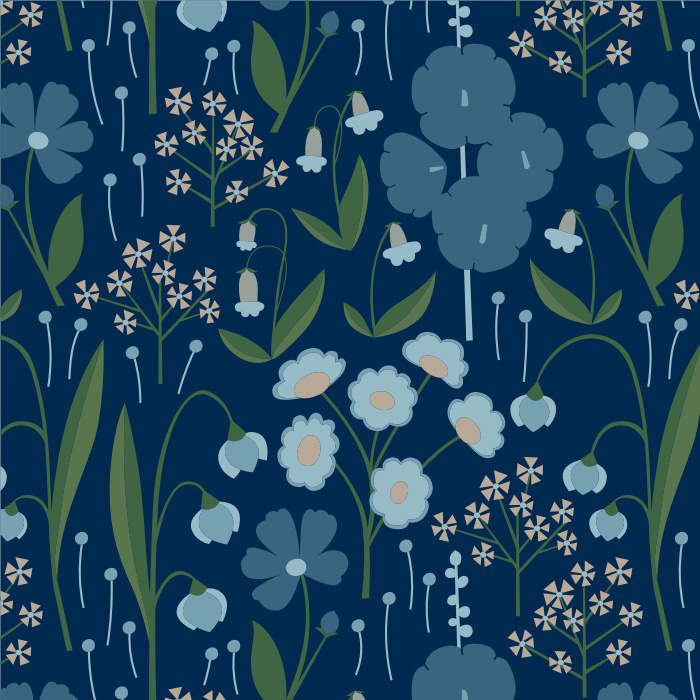 Create a playfully beautiful atmosphere with our Wildflower Meadow Peel and Stick Wallpaper. 