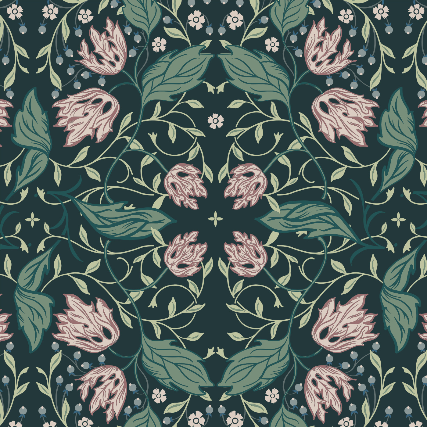 Nouveau Vines Wallpaper