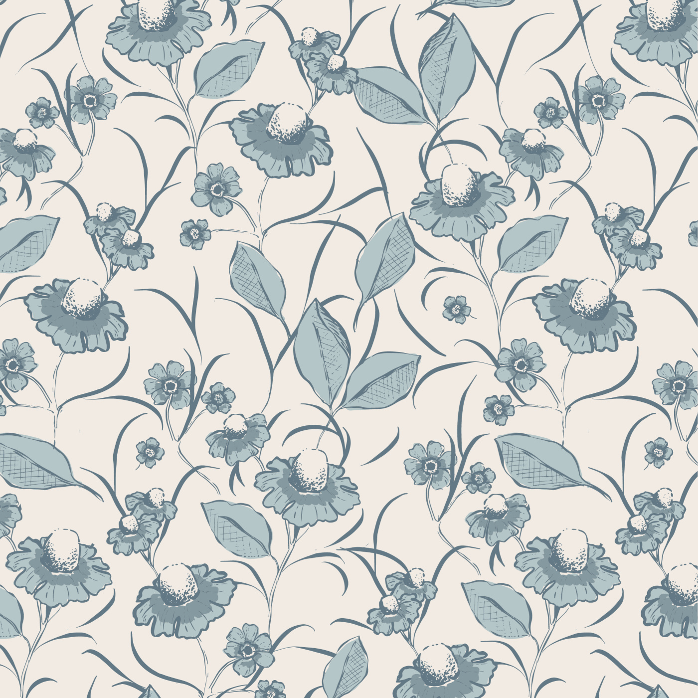 Vintage Peonies Peel And Stick Removable Wallpaper 