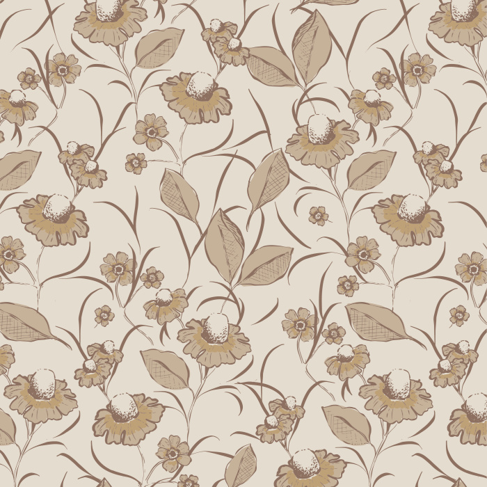 Create a classic statement on any wall in your home with our Coneflower Garden Peel and Stick Wallpaper.