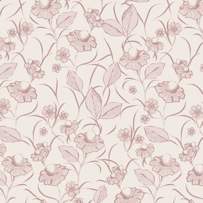 Create a classic statement on any wall in your home with our Coneflower Garden Peel and Stick Wallpaper.