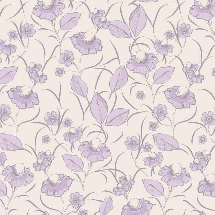Create a classic statement on any wall in your home with our Coneflower Garden Peel and Stick Wallpaper.