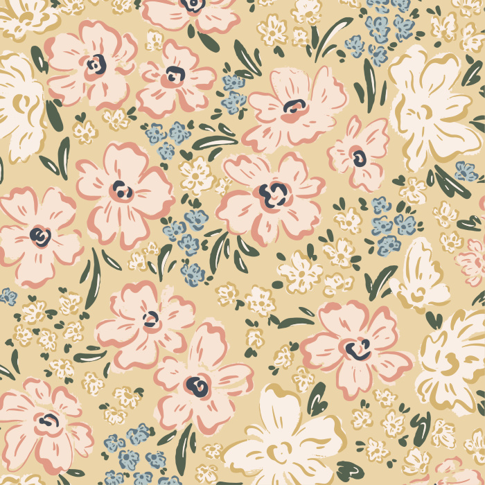 Create the perfect statement wall in your child's room with our Laced Meadow Peel and Stick Wallpaper.