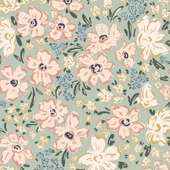 Small Prints by Galerie Trailing Floral Wallpaper G56649