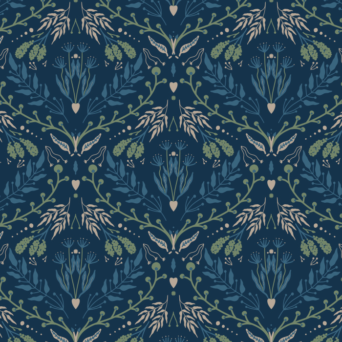 Add a classy touch of nature to any wall in your home with our Effie Botanicals Peel and Stick Wallpaper.