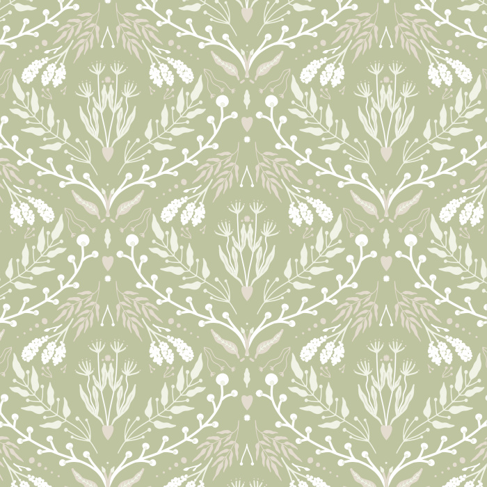 Add a classy touch of nature to any wall in your home with our Effie Botanicals Peel and Stick Wallpaper.