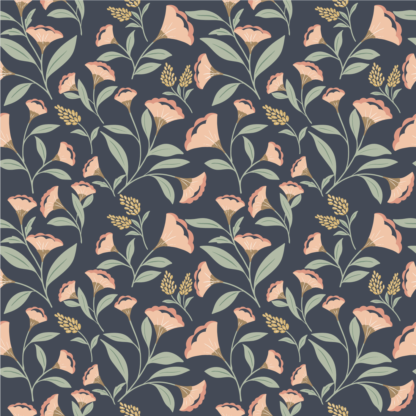 Boutique Wallpaper Sample | Pink And Grey Wallpaper | Olenka Design