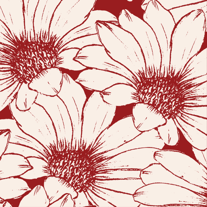 Create a huge statement of nature in any room of your home with our Hand Drawn Daisy Peel and Stick Wallpaper.