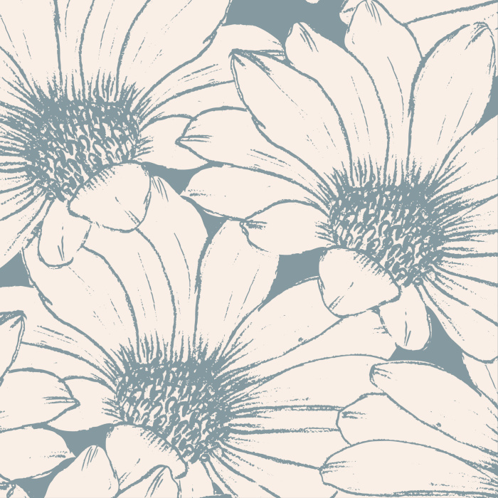 Create a huge statement of nature in any room of your home with our Hand Drawn Daisy Peel and Stick Wallpaper.