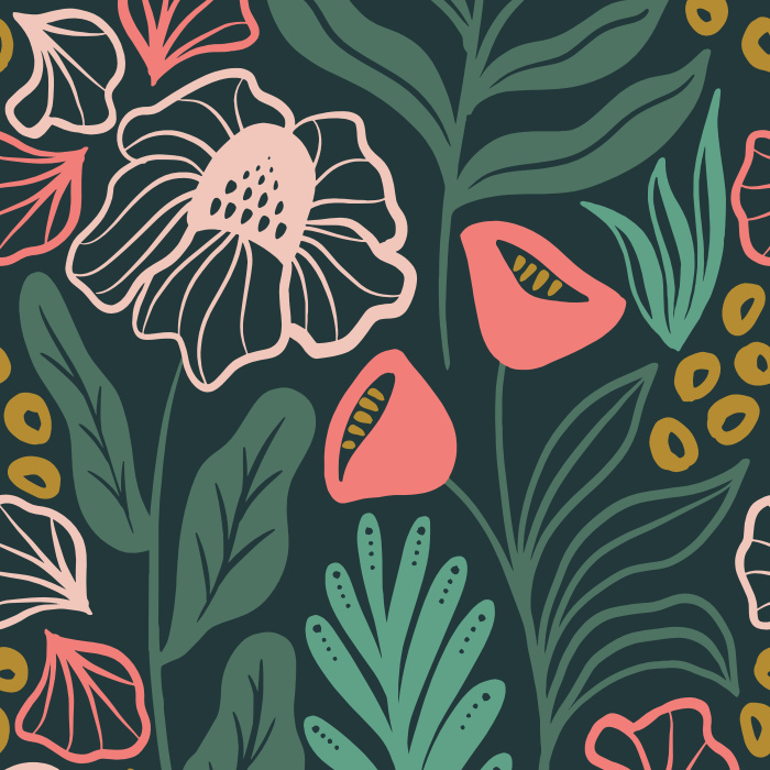 Create the bold statement you've always wanted with our In The Garden Peel and Stick Wallpaper.