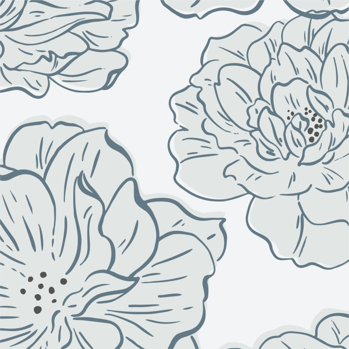 Create an overgrown garden on any wall in your home with our Happy Roses Peel and Stick Wallpaper.