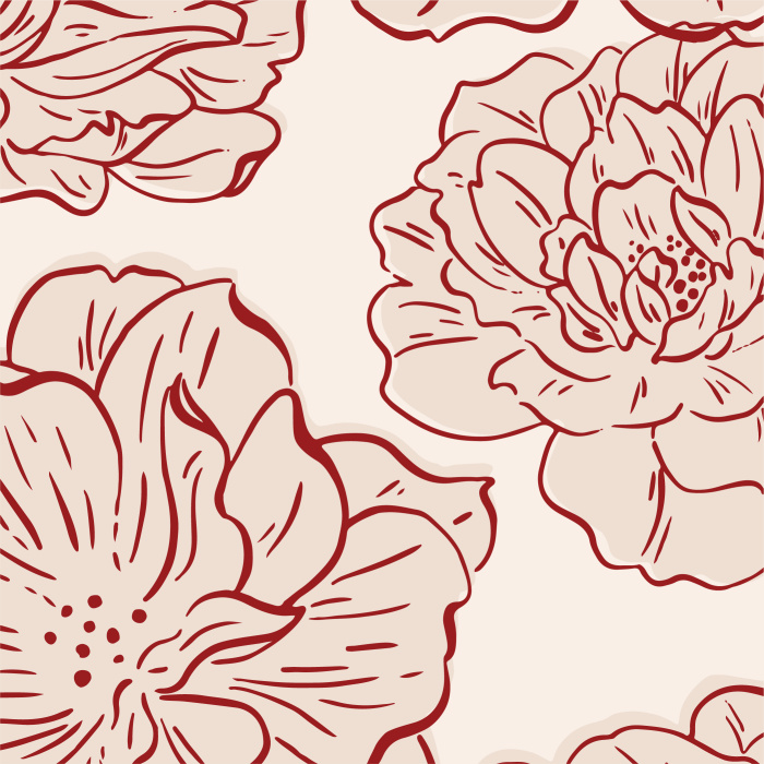 Create an overgrown garden on any wall in your home with our Happy Roses Peel and Stick Wallpaper.