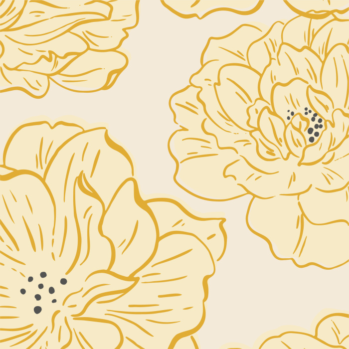 Create an overgrown garden on any wall in your home with our Happy Roses Peel and Stick Wallpaper.