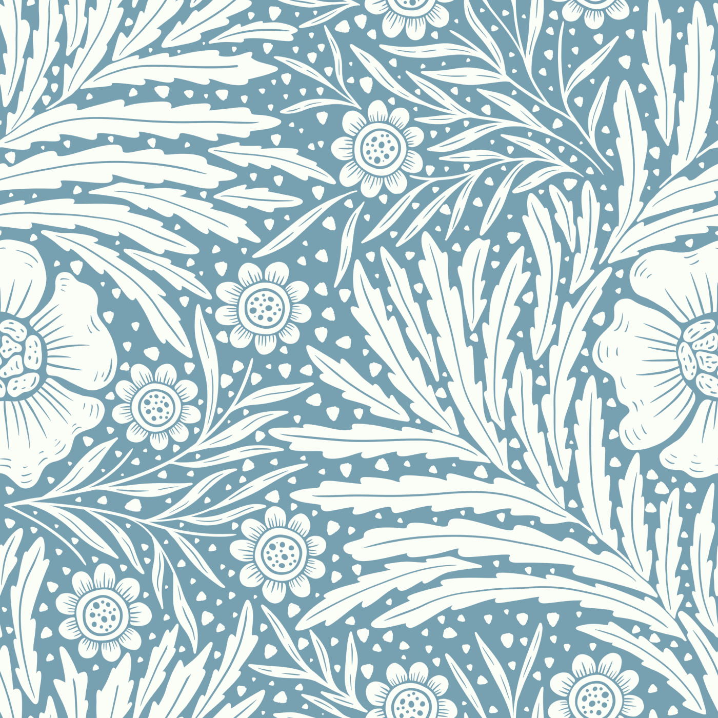 Climbing Floral Wall Wallpaper