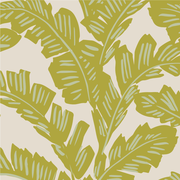 Create a bold yet serene statement with our Banana Fronds Peel and Stick Wallpaper.