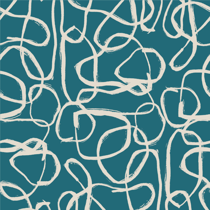Create a groovy, eye-catching statement on any wall in your home with our Abstract Lines Peel and Stick Wallpaper.