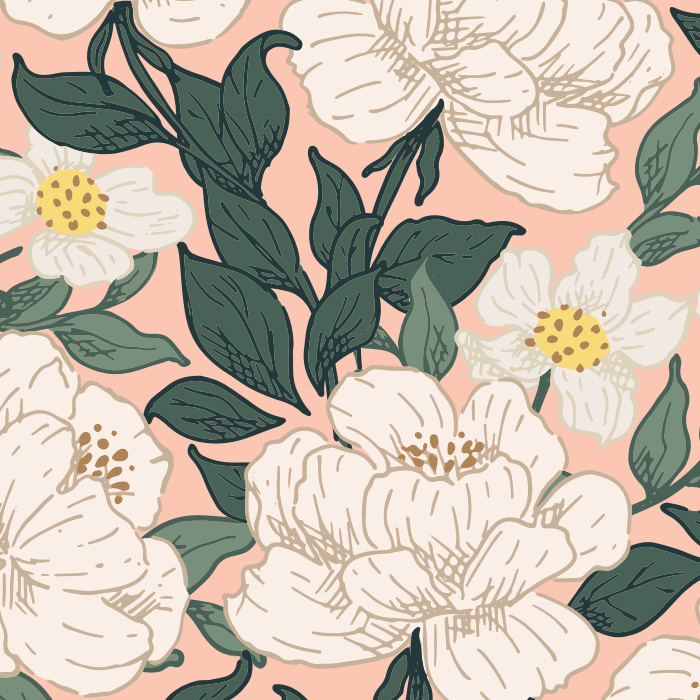 Create something bold yet elegant with our Wild Peony Peel and Stick Wallpaper.