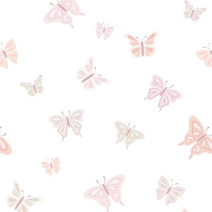 Complete the joy on your child's face as they wake up to a room full of colorful butterflies rising to the ceiling, using our Fluttering Butterflies Peel And Stick Removable Wallpaper!