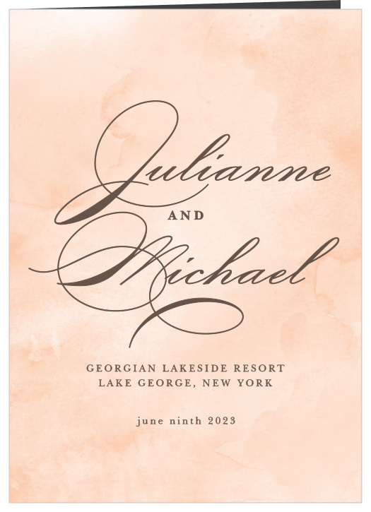 Our Have & to Hold Folded Wedding Programs keep family & friends up-to-date throughout your ceremony.