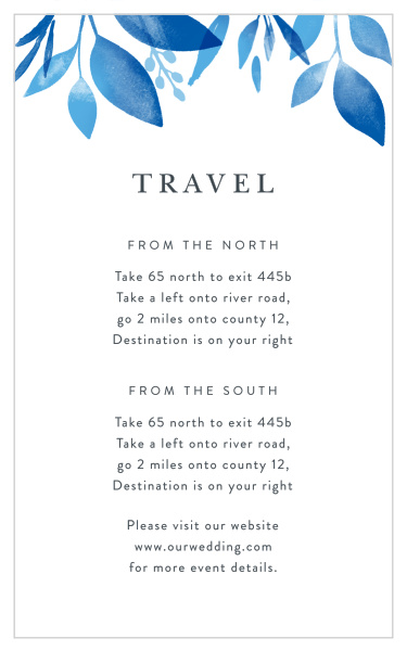 Our Botanic Love Direction Cards are sure to help guide family and friends to your wedding venue.