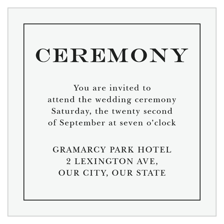 Citrus Celebration Ceremony Cards