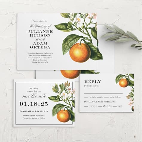 Citrus Celebration Wedding Invitations