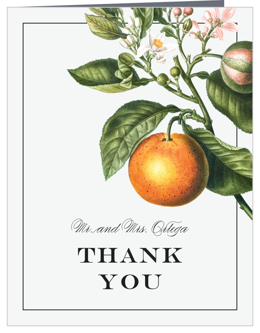 Citrus Celebration Wedding Thank You Cards