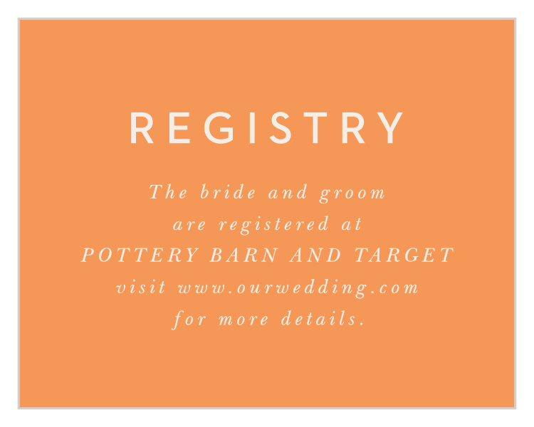 Fluid Florals Registry Cards
