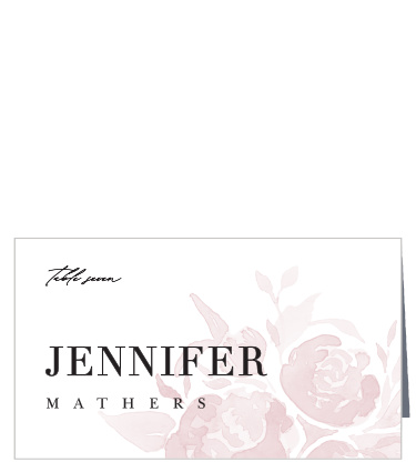 Help family and friends find their seats for your reception with our Fresh Peonies Place Cards.