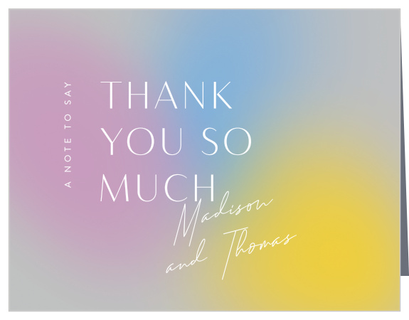 Show your appreciation with our Love Aura Wedding Thank You Cards.