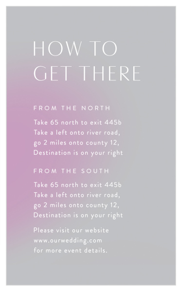 Make sure nobody gets lost with our colorful Love Aura Direction Cards.