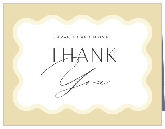 Share your appreciation in style with our Wave Pool Wedding Thank You Cards.