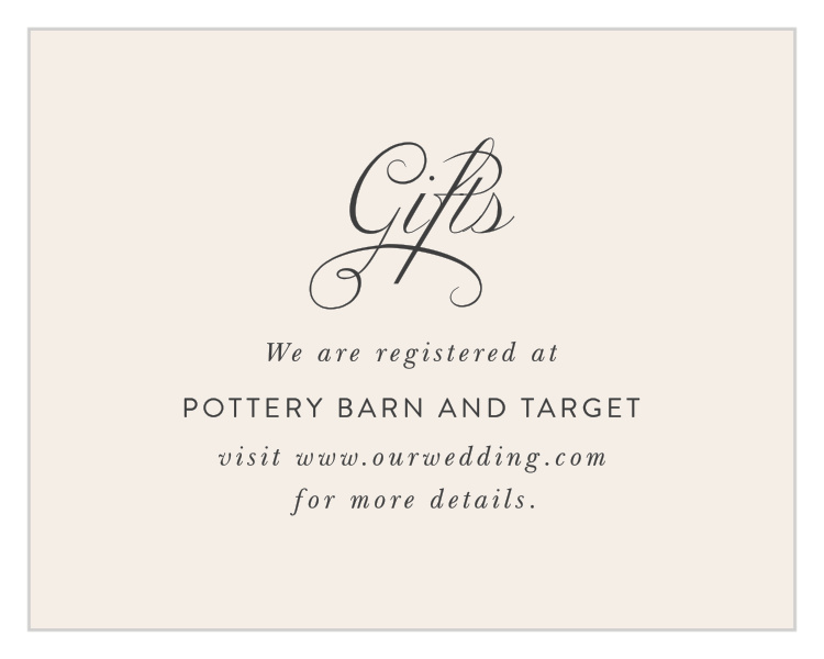 Oak Leaves Registry Cards