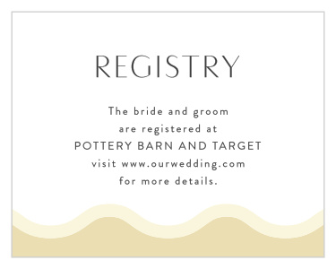 Please Visit Our Registry Cards, Wedding Gift Registry Invitation