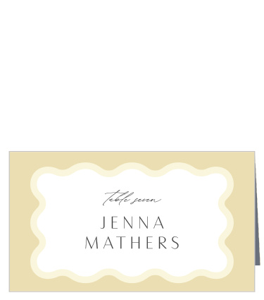 Give all your guests a special place with our Wave Pool Place Cards.