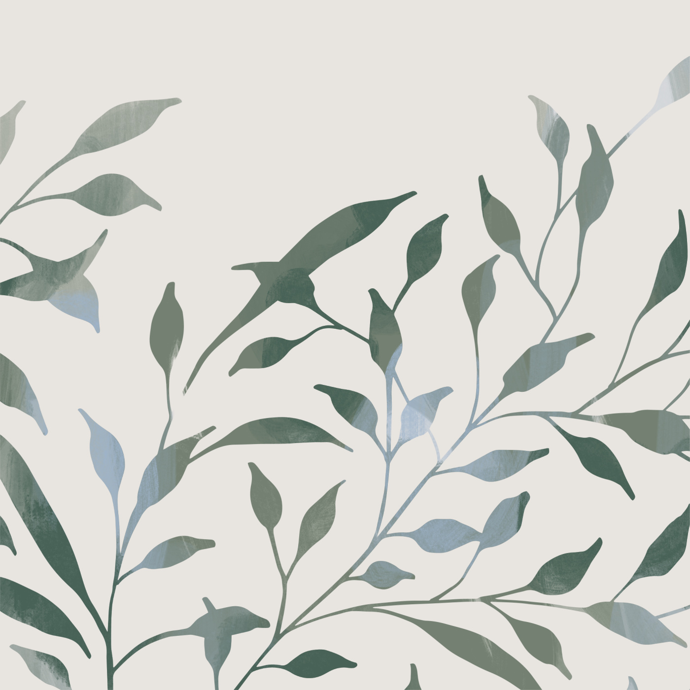 Painted Stems Wallpaper