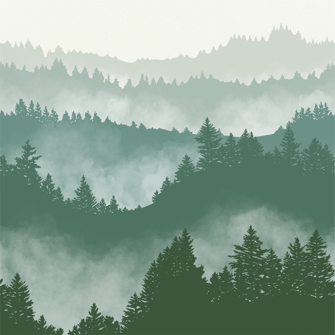 Misty Mountain Wallpaper