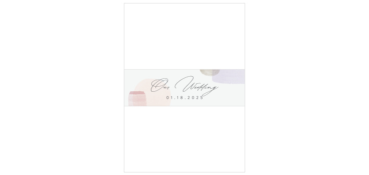 Painted Abstract Wedding Belly Bands