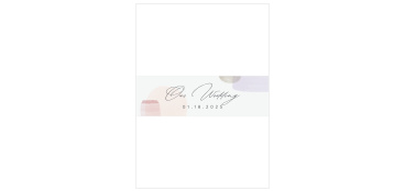 Our Painted Abstract Wedding Belly Bands are sure to keep all of your cards organized together on their way to your guests.
