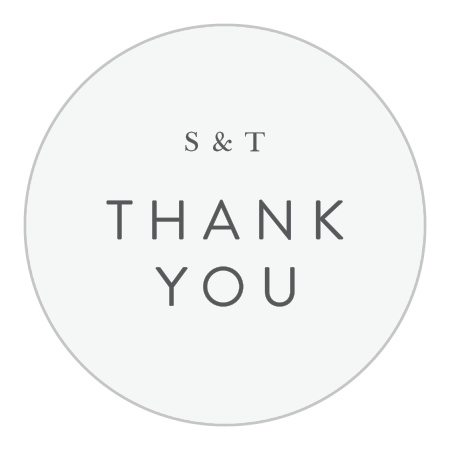 Painted Abstract Wedding Stickers