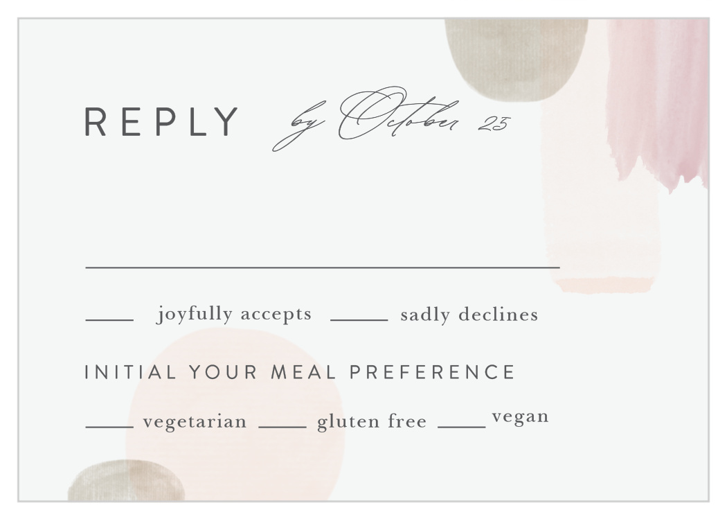 Painted Abstract Response Cards