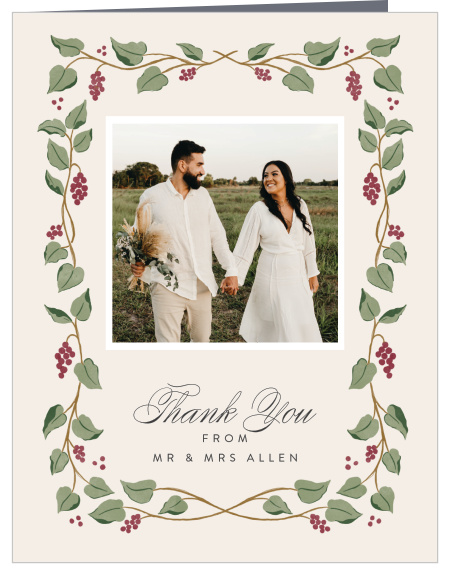 Show your appreciation with our Vineyard Vines Wedding Thank You Cards.